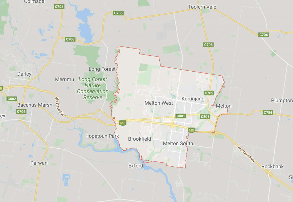 Map of Melton Victoria